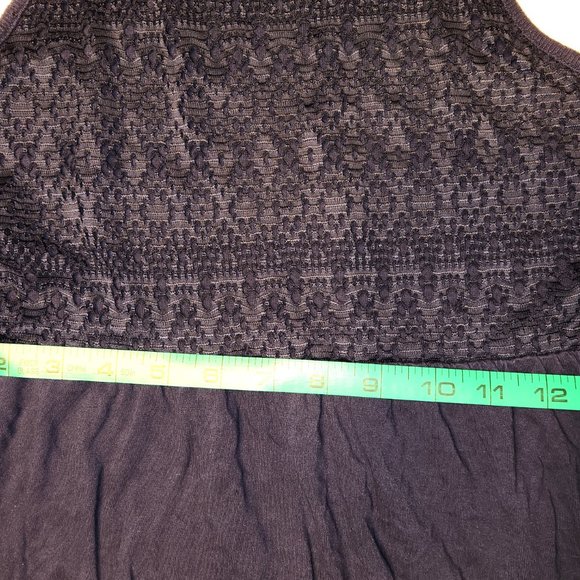 Lace Top Navy Blue Hi-Low Racer Back Dress - Picture 10 of 11